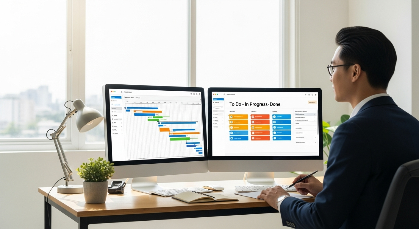 Combining Kanban and Gantt Charts to Optimize Work Efficiency